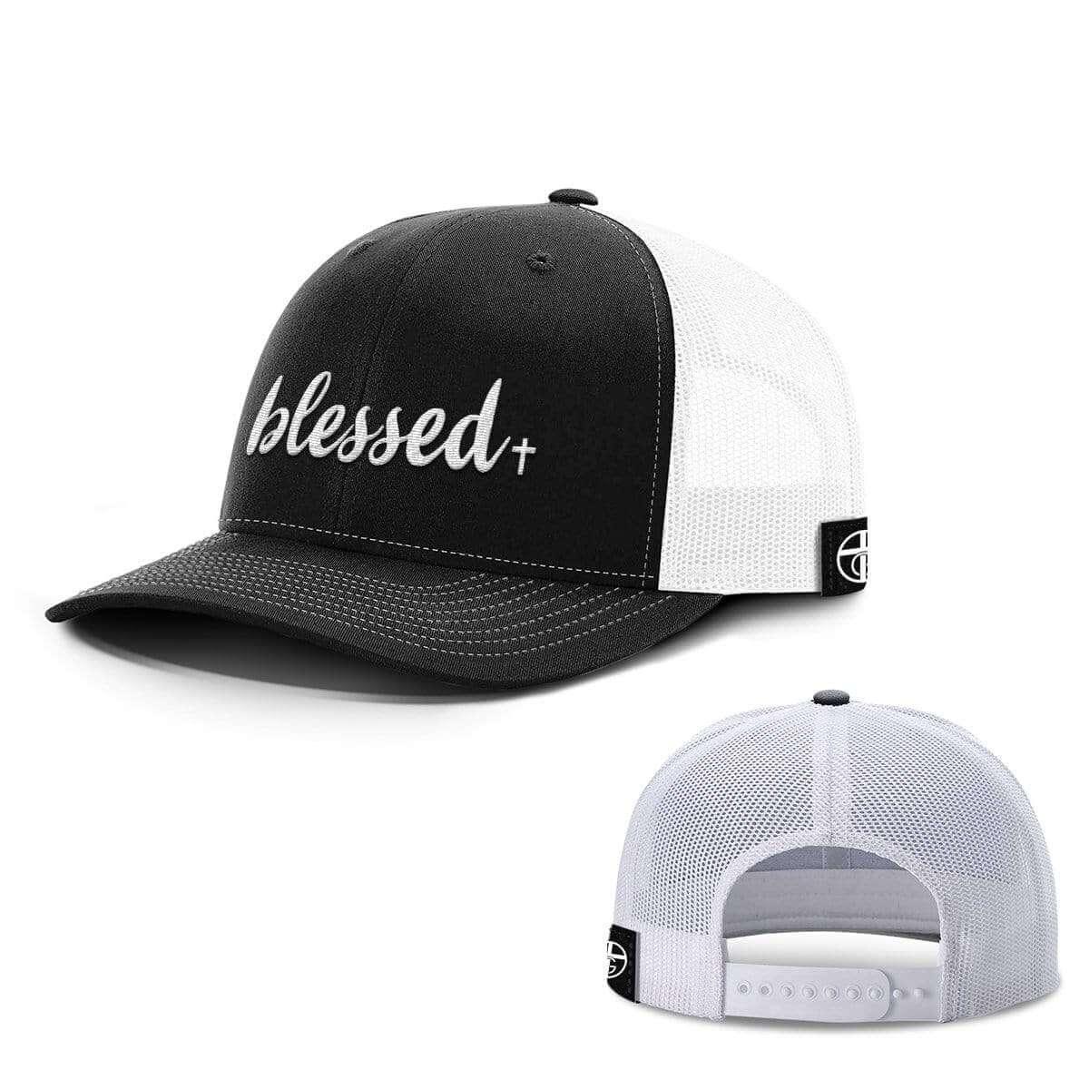 Our True God Hat Snapback / Black and White / One Size Blessed Cross Hats