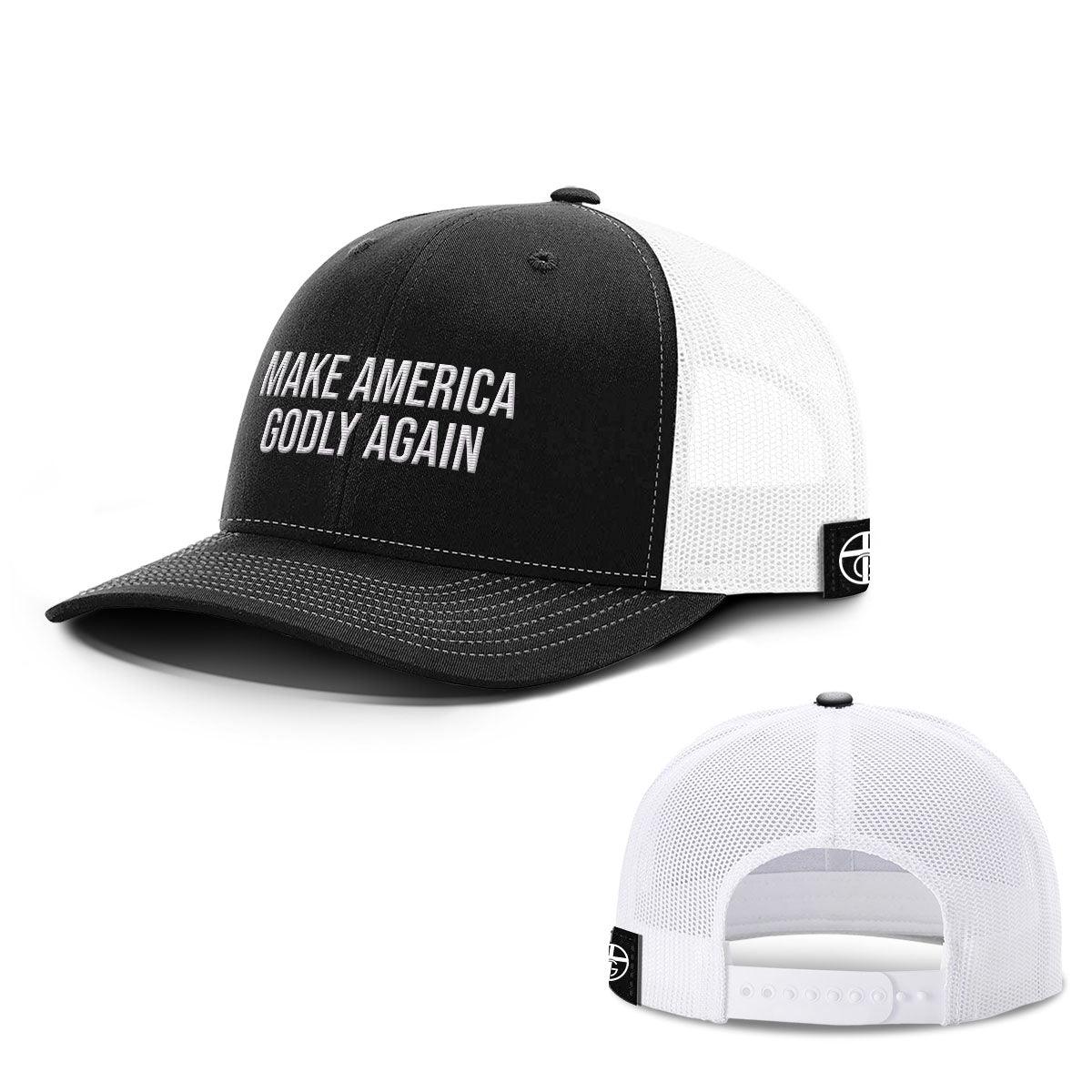 Our True God Hat Snapback / Black and White / One Size Make America Godly Again Hats