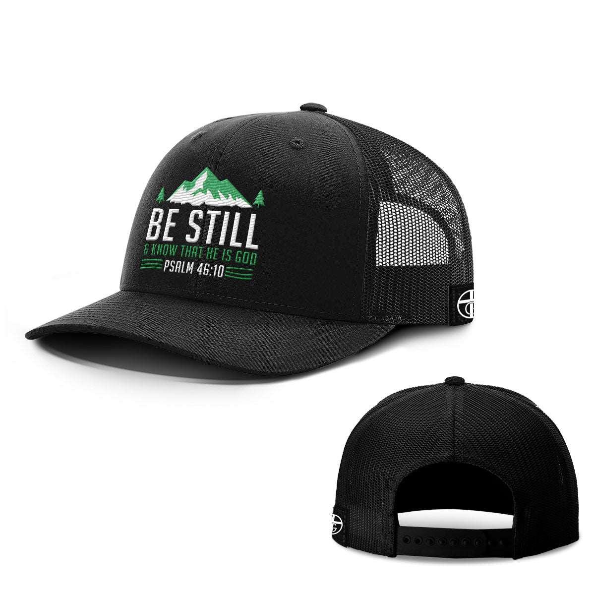 Our True God Hat Snapback / Full Black / One Size Be Still And Know Hats