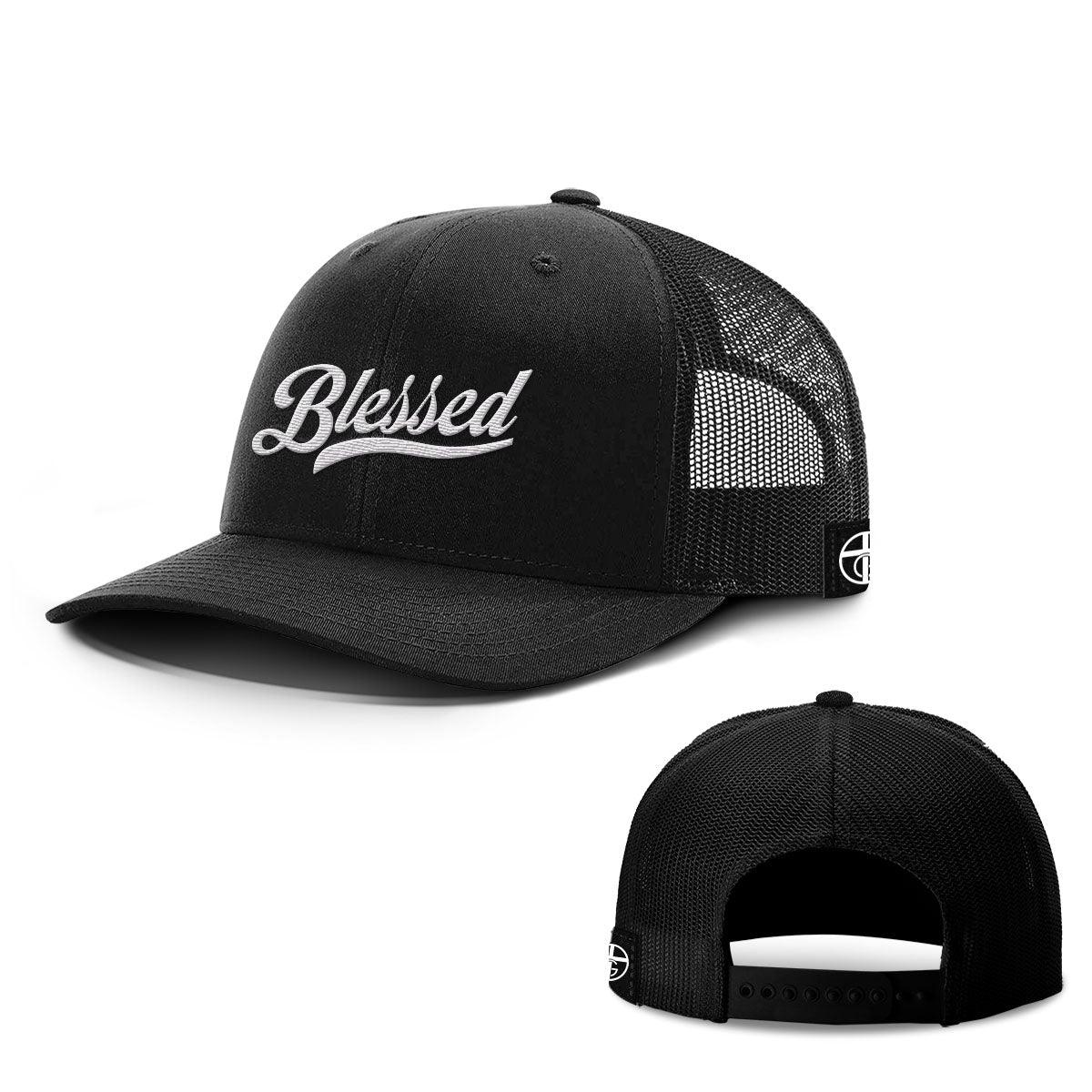 Our True God Hat Snapback / Full Black / One Size Blessed Script Hats