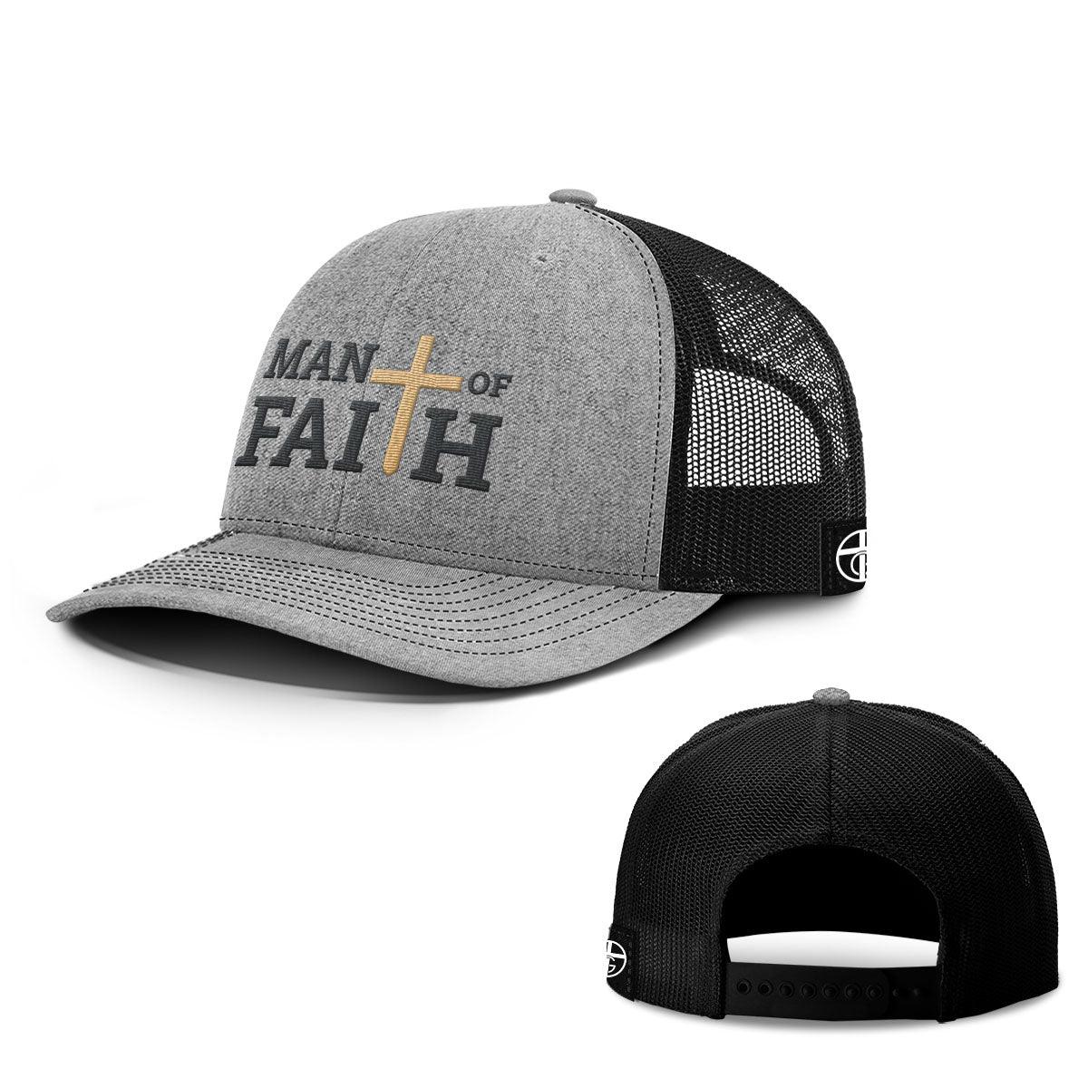 Our True God Hat Snapback / Heather and Black / One Size Man Of Faith Hats