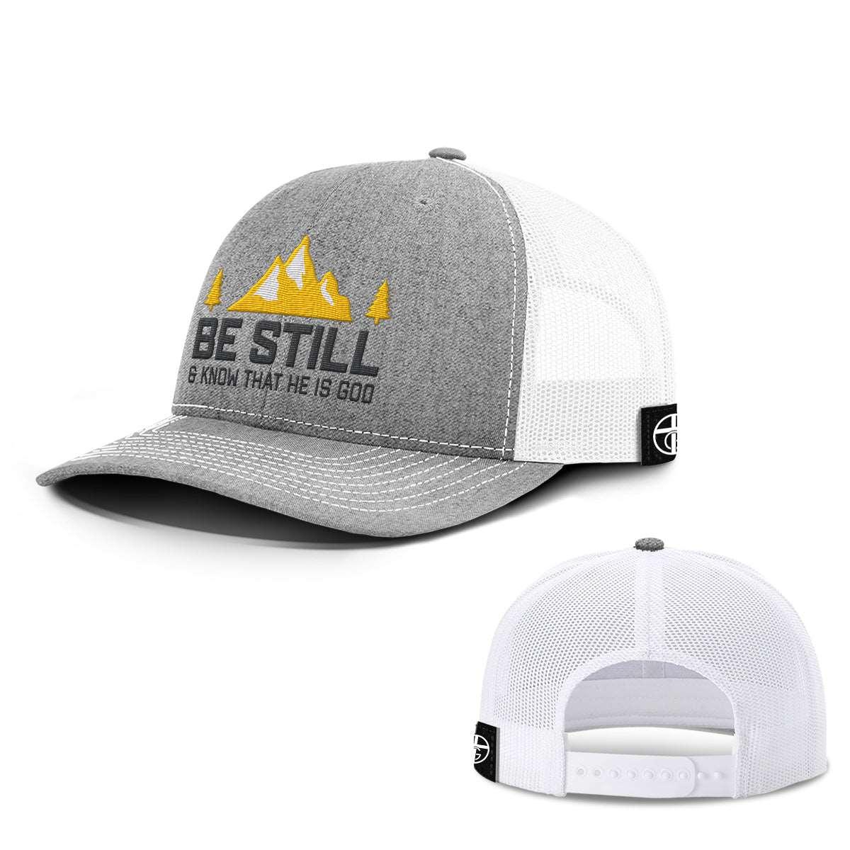 Our True God Hat Snapback / Heather and White / One Size Be Still And Know That He Is God Hats