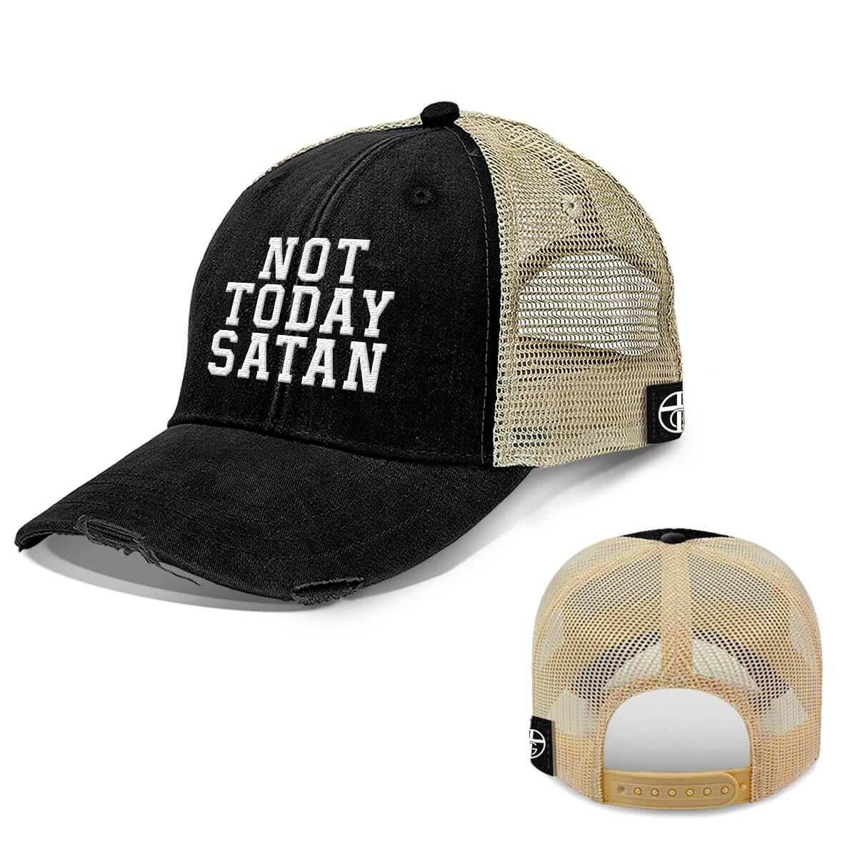 Our True God Hat Trucker / Black / One Size Not Today Satan Trucker Hats